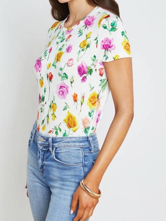 L'AGENCE Tops - L’Agence Ressi Short Sleeve Crew Neck Tee XS NWOT